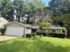 Charming single-story home with a well-manicured front lawn and mature trees at 10630 Worthington Hills Mnr, Roswell, GA 30076