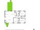 Detailed floor plan illustrating the layout of the home with kitchen, bedrooms, and living areas at 1769 W Austin Rd, Decatur, GA 30032