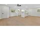 Spacious eat-in kitchen with white cabinets, island, and new hardwood floors at 1769 W Austin Rd, Decatur, GA 30032