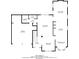 Detailed floor plan showcasing the layout of the home's rooms and dimensions at 6528 Carriage Ln, Stone Mountain, GA 30087