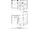 Detailed floor plan showcasing both floors of this house layout, including the kitchen, living room, and bedrooms at 6528 Carriage Ln, Stone Mountain, GA 30087