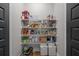 Organized pantry with ample shelving for storing groceries and kitchen essentials at 2490 S Carroll S St, Villa Rica, GA 30180