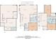 Multi-level floor plan showcasing the layout of this home at 205 Maplewood Dr, Roswell, GA 30075