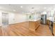 Modern kitchen with an island, stainless steel appliances, and stylish countertops at 381 Warner Se St, Marietta, GA 30060