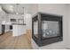 Modern fireplace and stainless steel appliances in an open floor plan at 401 16Th Nw St # 1357, Atlanta, GA 30363