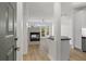 Inviting living area with a fireplace, balcony and scenic views at 401 16Th Nw St # 1357, Atlanta, GA 30363