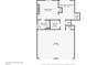 Lower level floorplan featuring a Gathering room, basement, bathroom, laundry room, and garage at 4363 Old Mabry Road Northeast Ne Rd, Roswell, GA 30075