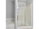 Modern bathroom features a glass shower with chrome fixtures and a pristine white tub at 3044 Lauren Parc Rd, Decatur, GA 30032