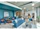 Stylish open-concept living area with modern decor and a seamless flow to the kitchen at 943 Peachtree Ne St # 814, Atlanta, GA 30309