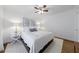 Bedroom featuring a comfy bed with a soft rug and modern side tables at 1190 Francis Nw St, Atlanta, GA 30318