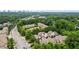 Aerial view of the community showcasing well-maintained homes, lush trees and landscaping, and convenient location at 200 Mystic Ct, Atlanta, GA 30342