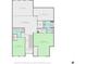 This floor plan displays the layout of the second floor, featuring the Gathering room, attic, and bedrooms at 200 Mystic Ct, Atlanta, GA 30342
