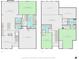 This floor plan set shows the layout of both the first and second floors, including the living spaces and bedrooms at 200 Mystic Ct, Atlanta, GA 30342