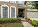 Inviting front entrance with brick steps, decorative wreath on door, and manicured bushes at 200 Mystic Ct, Atlanta, GA 30342