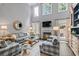 Bright living room with fireplace, neutral palette, and stylish furnishings creates a cozy atmosphere at 200 Mystic Ct, Atlanta, GA 30342