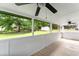 Covered porch featuring an open view of the spacious backyard at 1326 Stella Sw Cir, Mableton, GA 30126