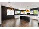 Gourmet kitchen with black backsplash, marble island and countertops, and stainless steel appliances at 2220 Meadowvale Ne Dr, Atlanta, GA 30345
