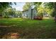 The home's backyard features a wooden deck at 4798 Marydale Sw Ct, Lilburn, GA 30047