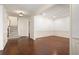 Spacious living room with hardwood floors, wainscoting, and ample natural light at 238 Avery Ne St, Marietta, GA 30060