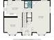 Layout of first floor plan showcasing the kitchen, dining area, living room, foyer, and bathroom at 3440 Oaktree Way, Stonecrest, GA 30038