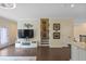 Living room featuring hardwood floors and access to an outdoor deck or patio at 1066 Brandsford Nw St, Atlanta, GA 30318
