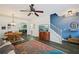 Spacious living room with hardwood floors and adjacent dining area at 2084 Del Lago Nw Cir # 1, Kennesaw, GA 30152