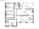 Detailed floor plan of the main level, showcasing bedrooms, bathrooms, kitchen, sunroom, living room, and dining room layout at 2473 Melinda Ne Dr, Atlanta, GA 30345