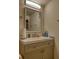 Nicely appointed bathroom with a well-lit mirror, a modern vanity, and fixtures at 795 Hammond Dr # 506, Sandy Springs, GA 30328