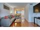 Inviting living room featuring hardwood floors, comfortable seating, and an open layout at 795 Hammond Dr # 506, Sandy Springs, GA 30328