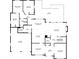 First floor plan showing kitchen, living room, foyer, bedrooms, bathrooms, deck, breakfast nook, and garage dimensions at 681 Braidwood Nw Ter, Acworth, GA 30101