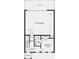 First floor plan featuring a two-car garage, bedroom suite, entry foyer, and storage at 204 Maycrest Path, Tucker, GA 30084