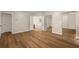Expansive main bedroom with hardwood floors and access to the bathroom and closet at 2109 Tranquility Ct, Woodstock, GA 30188