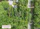 Aerial view showcasing the lot size and surrounding trees at 2722 Springside Ct, Douglasville, GA 30135