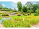 Beautiful garden view of colorful flowers and green shrubbery in an elegantly landscaped yard at 2727 Bearcreek Pl, Buford, GA 30519
