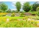 Beautiful garden with bright, colorful flowers in an elegantly landscaped yard at 2727 Bearcreek Pl, Buford, GA 30519