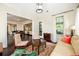 Comfortable living room showcasing hardwood floors, recessed lighting, and an inviting atmosphere at 6110 Read Rd, Suwanee, GA 30024