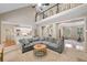 Spacious living room with open floor plan, loft, and modern decor at 501 Avery Creek Pointe, Woodstock, GA 30188