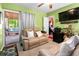 Sitting area with a door that opens to a screened porch at 1776 Fairway Hill Se Dr, Atlanta, GA 30317