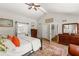 A serene main bedroom with decor, ensuite bathroom, and natural light, offering comfort and convenience at 4290 Inverness Ne Ct, Roswell, GA 30075