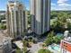 High-rise condominiums featuring a manicured green space, a pool, and convenient parking at 795 Hammond Dr # 808, Sandy Springs, GA 30328
