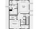 Upstairs floor plan showcasing a primary suite, bath, walk-in closet, laundry, and bedroom 2 at 202 Maycrest Path, Tucker, GA 30084