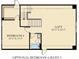 Upstairs floorplan featuring 4th bedroom and bathroom with loft at 513 Forest Ln, Canton, GA 30114
