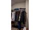 Walk-in closet with organized clothing and shelving at 513 Forest Ln, Canton, GA 30114
