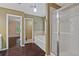This bathroom features a shower, tub, and access to the main bedroom and walk-in closet at 950 Mill Creek Ave, Canton, GA 30115