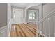Bright living room with fresh paint, wood floors, and an open floor plan at 950 Mill Creek Ave, Canton, GA 30115