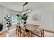 Bright dining room with modern lighting, neutral furniture, large windows, and elegant decor at 9585 Fenbrook Ct, Johns Creek, GA 30022