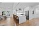 Spacious kitchen with a large island, stainless steel appliances, and hardwood floors at 2356 Sherbrooke Ne Dr, Atlanta, GA 30345
