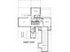 Detailed upper level floor plan featuring bedrooms, bathrooms, a loft, and additional storage space at 2759 S Waterworks Rd, Buford, GA 30518