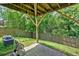 Covered patio area is perfect for entertaining or relaxing outdoors at 6018 Oakdale Se Rd, Mableton, GA 30126
