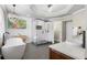 Elegant bathroom featuring a soaking tub, frameless shower, and modern fixtures at 65 Gatewood Dr, Marietta, GA 30068